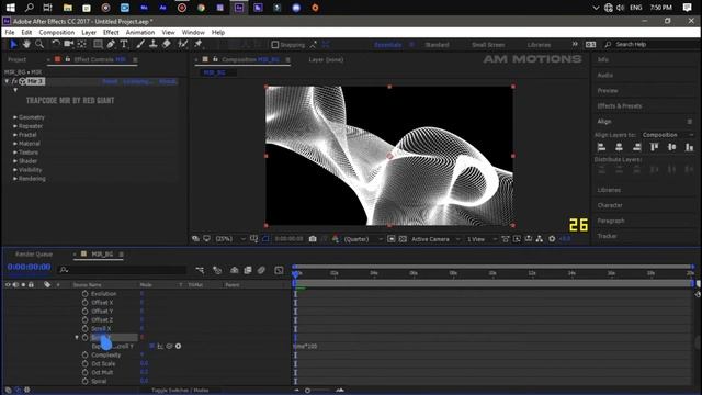 Abstract Wave Background in After Effects - After Effects Tutorial смотреть онлайн