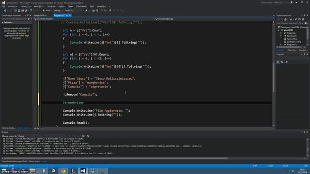 Tutorial 29 - File JSON (3 di 3) (C#) смотреть онлайн
