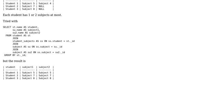 Databases: Multiple rows as columns in SQLite смотреть онлайн