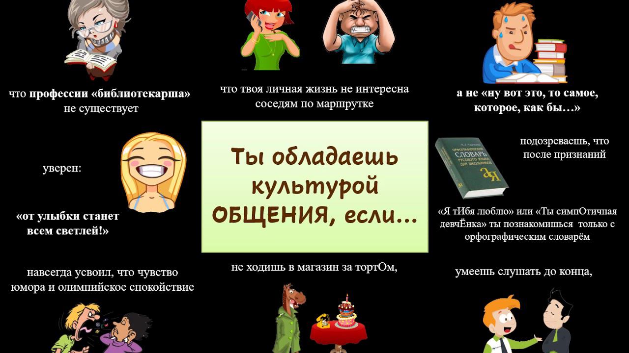 Ты обладаешь культурой ОБЩЕНИЯ, если... смотреть онлайн
