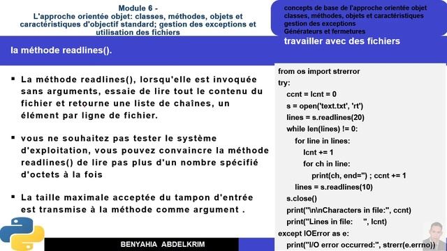 leçon python N°44 Module 6 1 Travailler avec des fichiers réels fichier texte смотреть онлайн