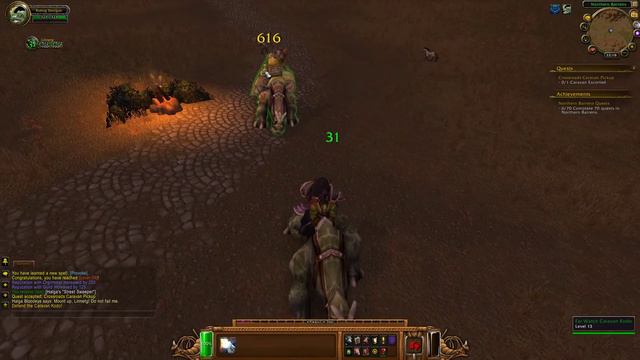 Crossroads Caravan Pickup Quest Playthrough - Northern Barrens смотреть онлайн