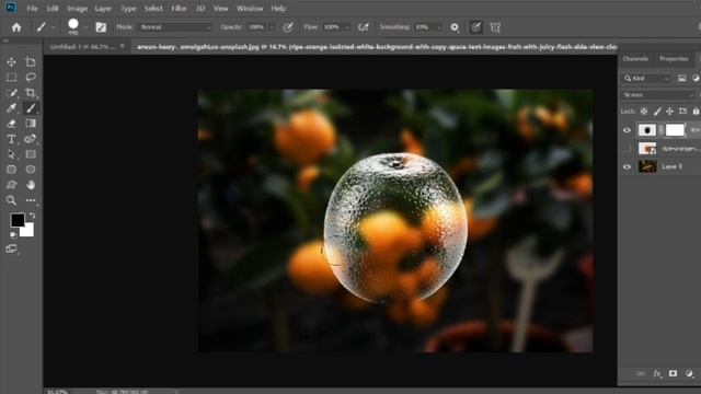 Transparent effect in Photoshop! Transparent orange manipulation! PHOTOSHOP||Dream graphics|| смотреть онлайн