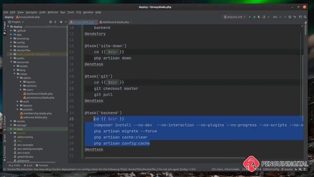 EP13/13 - Creating Laravel Envoy stories - Deploying Laravel using Envoy смотреть онлайн