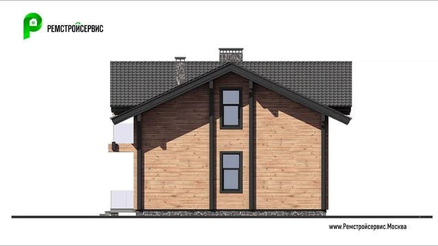 Проект дома в скандинавском стиле. Дом с террасой, балконом и вторым светом. Архион М-397 смотреть онлайн