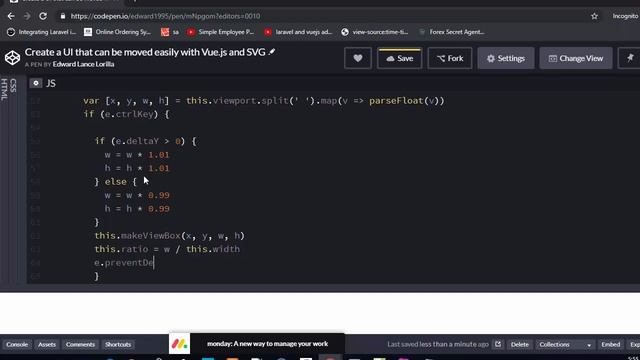 Create a UI that can be moved easily with Vue js and SVG смотреть онлайн
