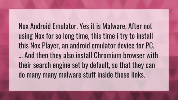 Is NOX player a virus?