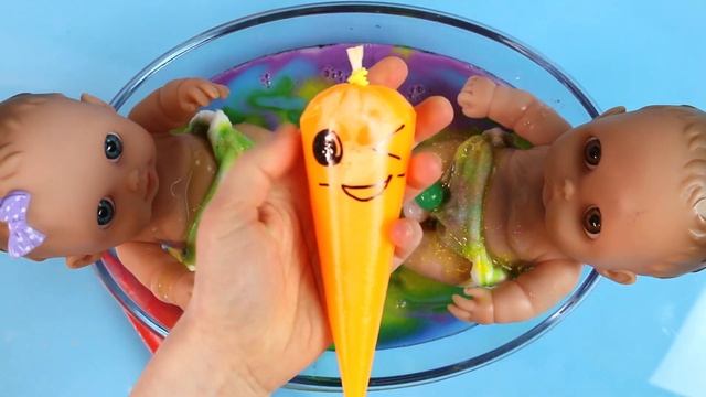 Making Rainbow Candy Slime With Funny Piping Bags #73 | Mixing Glue for Slime, ASMR Satisfying Slim смотреть онлайн