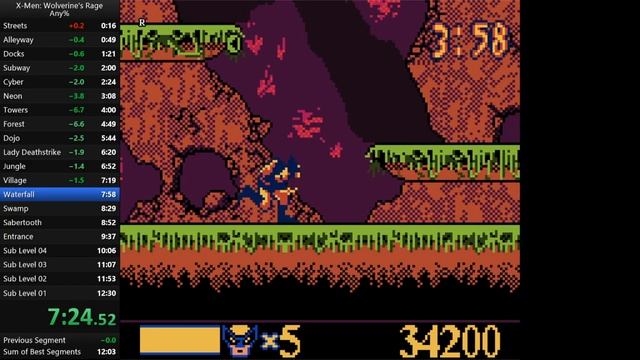 X-Men: Wolverine's Rage (GBC) Speedrun in 12:18 смотреть онлайн
