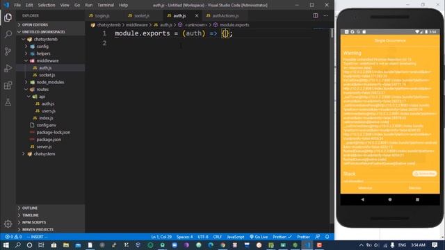 React Native: Vendor Chat App [7] - react native post request with login / register to node.js api смотреть онлайн