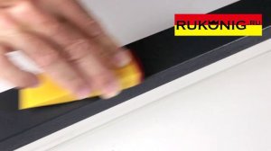 21. Устраняем скол на ребре пластиковой рамы воском Konig (König)