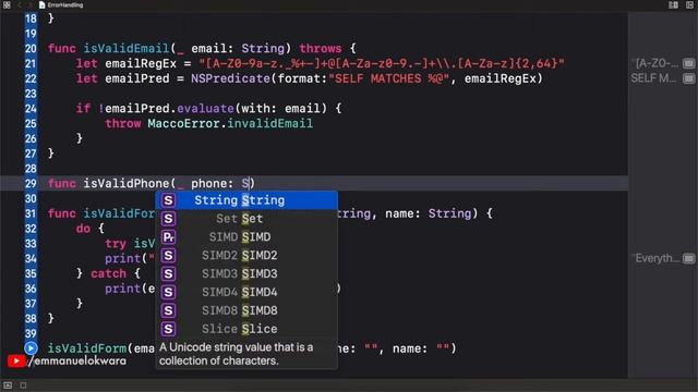 iOS Dev 19: Creating and Handling Custom Errors in iOS | Swift 5, XCode 11 смотреть онлайн