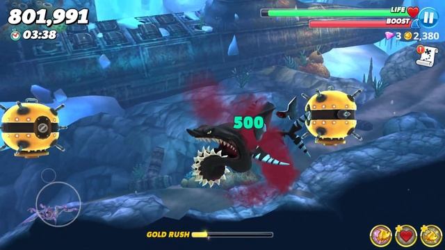 Hungry Shark World - Black Enemy Buzz Unlocked New Skin Mod All 42 Sharks Unlocked Android Gameplay смотреть онлайн