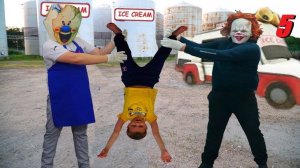 Мороженщик и Пеннивайз не поделили рецепт мороженного  ICE SCREAM and PENNYWISE was in REAL LIFE 5