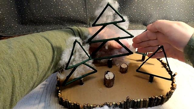 Новогодняя композиция из природных материалов смотреть онлайн