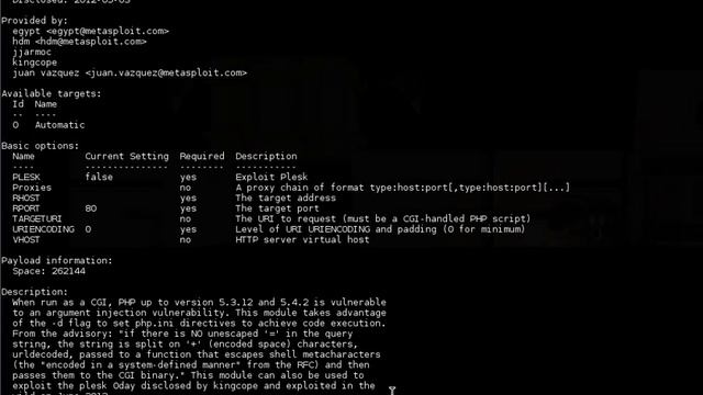 CVE 2012-1823 - PHP CGI Argument Injection смотреть онлайн