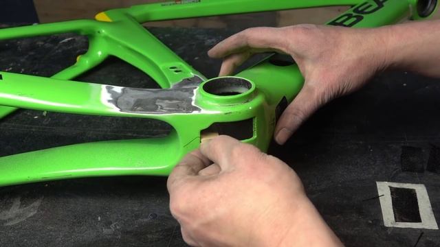 carbon bike repair - chain stay fix - DIY смотреть онлайн