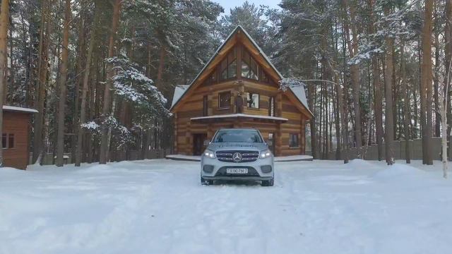 Archiline And Mercedes Are Shooting A Video About The Owner, A Wooden House And A Vehicle