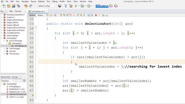 Selection sort | Selection sort in Java | Sorting Algorithm | Sorting in JAVA| easy Selection sort смотреть онлайн