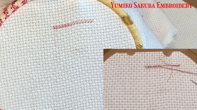【クロスステッチ】往復で完成させる方法、１つずつ完成させる方法、右利き смотреть онлайн