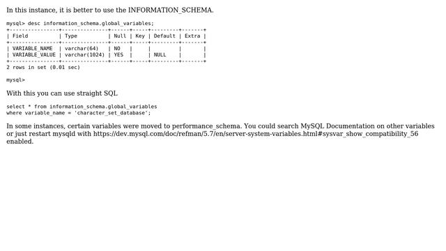 Databases: show variables - Unknown column 'value' in 'where clause' (3 Solutions!!) смотреть онлайн