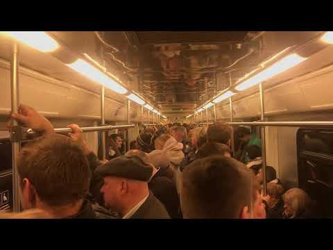 Час-пик в Московском метро. Калужско-Рижская линия. 81-760 «Ока». Ленинский проспект - Тургеневская. смотреть онлайн