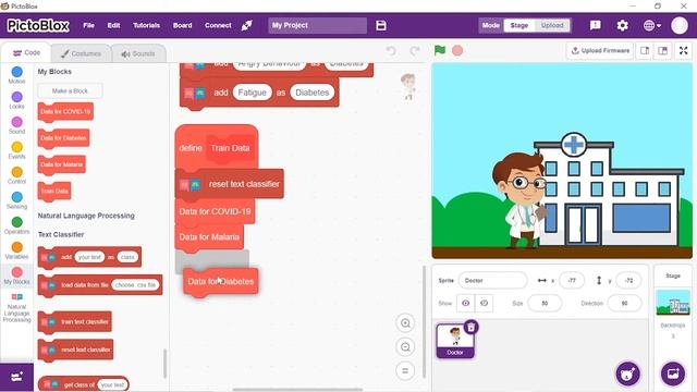Virtual Doctor Using Natural Language Processing in PictoBlox | AI and ML Projects for Kids смотреть онлайн