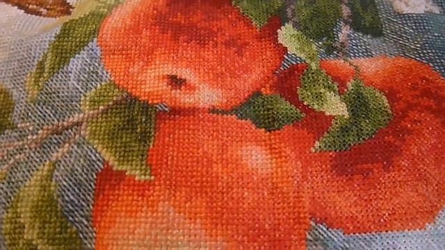 вышивка крестом: "Воробушки" от "Золотое Руно" отчёт № 2 смотреть онлайн