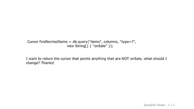 Android : What is the syntax for "not equal" in SQLite? смотреть онлайн