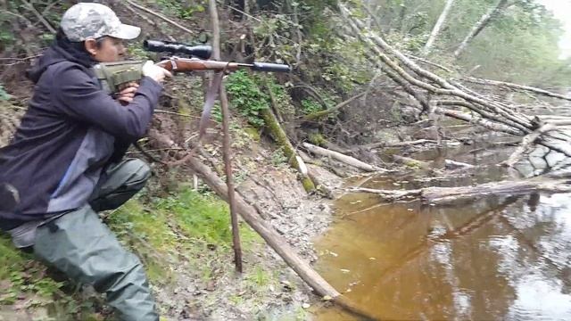 на дикой речке по бобру 160м 308win часть 1я смотреть онлайн