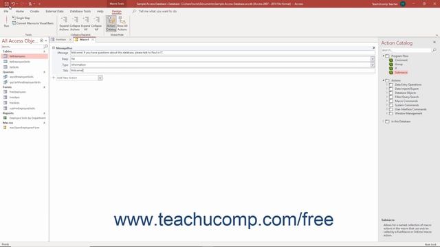 Access 2019 & 365 Tutorial Creating Autoexec Macros Microsoft Training смотреть онлайн