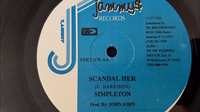 Simpleton - Scandal Her - Jammy's 12" 1992 смотреть онлайн
