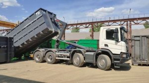 Погрузка контейнера под мультилифт серии «HARDMAX»