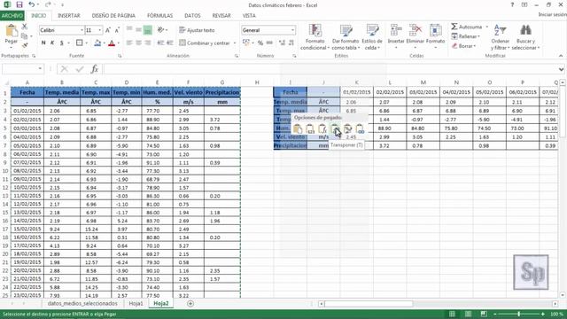 Excel - Cambiar datos de filas a columnas y viceversa. Trasponer en Excel. Tutorial en español HD смотреть онлайн
