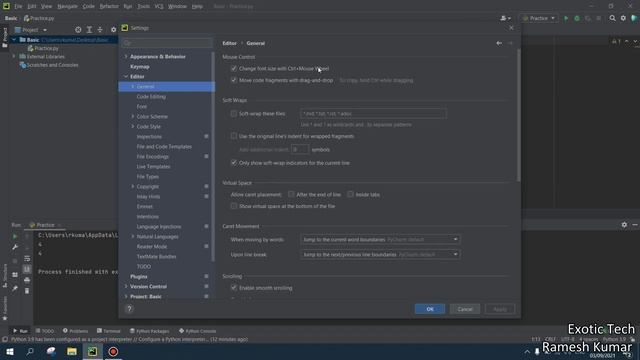 Changing the fonts size in Python смотреть онлайн