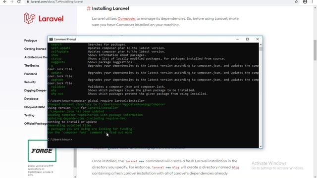 Larvel 7 tutorial [Arabic] - تثبيت اللارفل ٧ باستخدام ال composer وتشغيل اول مشروع смотреть онлайн