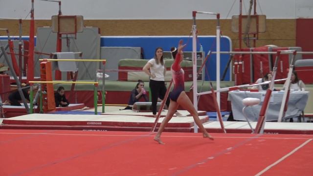 Léna BELLE - championnat interdépartemental PACA FFGYM - Nat 10 et + - Mandelieu - mars 2023 смотреть онлайн