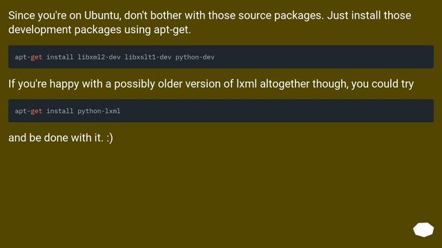 How to install lxml on Ubuntu смотреть онлайн