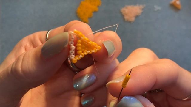 Beaded Pumpkin Pie Tutorial смотреть онлайн