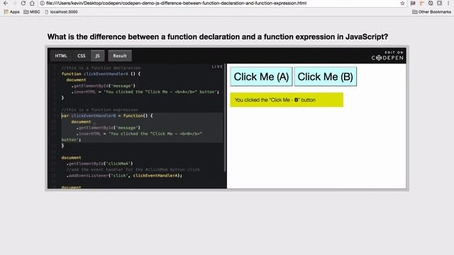 What is the difference between a function declaration and a function expression in JavaScript? смотреть онлайн