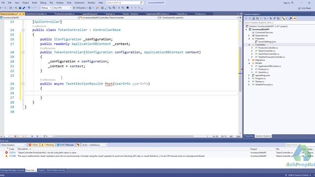 Securing Web API using JWT | WEB API CRUD | Use Token in .NET Core MVC Application | Part-1 смотреть онлайн