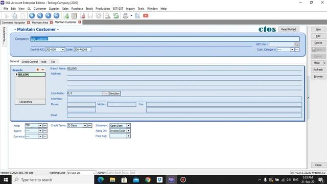 60. Maintain Area - កម្មវិធីគណនី SQL Accounting Software by CLOSO (Cambodia) Co., Ltd смотреть онлайн