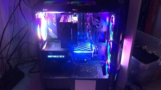 Подсветка видеокарты Palio RTX 3060Ti смотреть онлайн