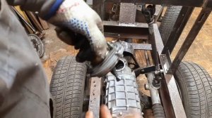 Самодельный минитрактор переломка от А до Я. Серия 10. Задняя скорость без нажатия.