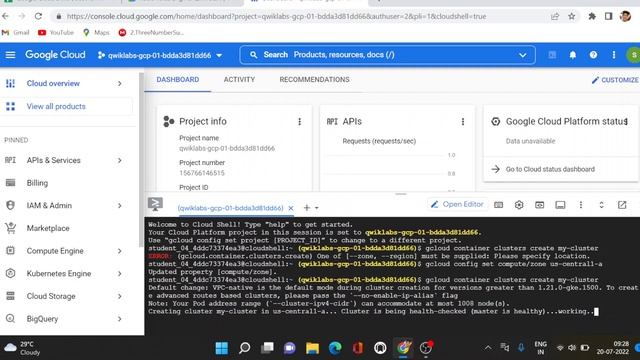 Kubernetes Engine Qwik Start | Qwiklabs | Kubernetes Engine in google cloud platform смотреть онлайн