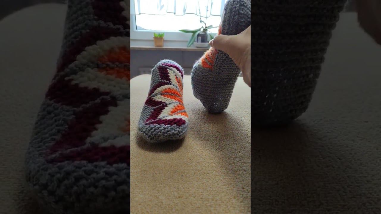 мой канал внизу ролика #калиновская #gestrickenehausschuh #следкиспицами смотреть онлайн