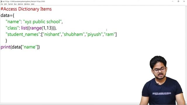 How To Access/Use Dictionary Items | Python Course In Hindi | Tutorial 112 смотреть онлайн
