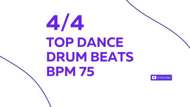 4/4 Top Dance Drum Beats METRONOME 75 смотреть онлайн