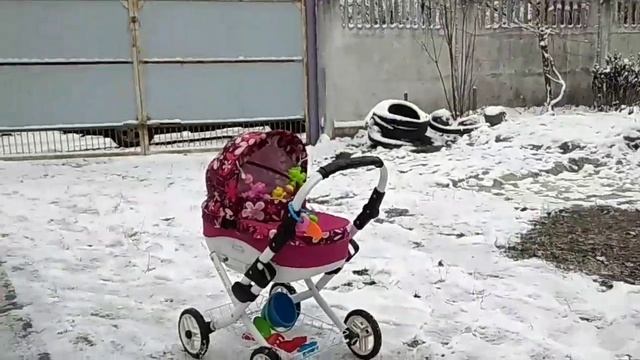 Vlog-зимняя прогулка на коляске с реборном смотреть онлайн
