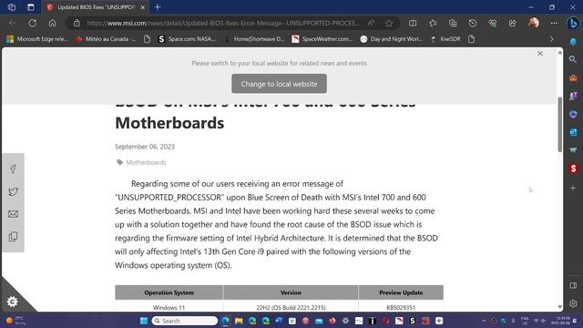 FIX Windows 10 11 BSOD Unsupported processor blue screen on MSI motherboards смотреть онлайн